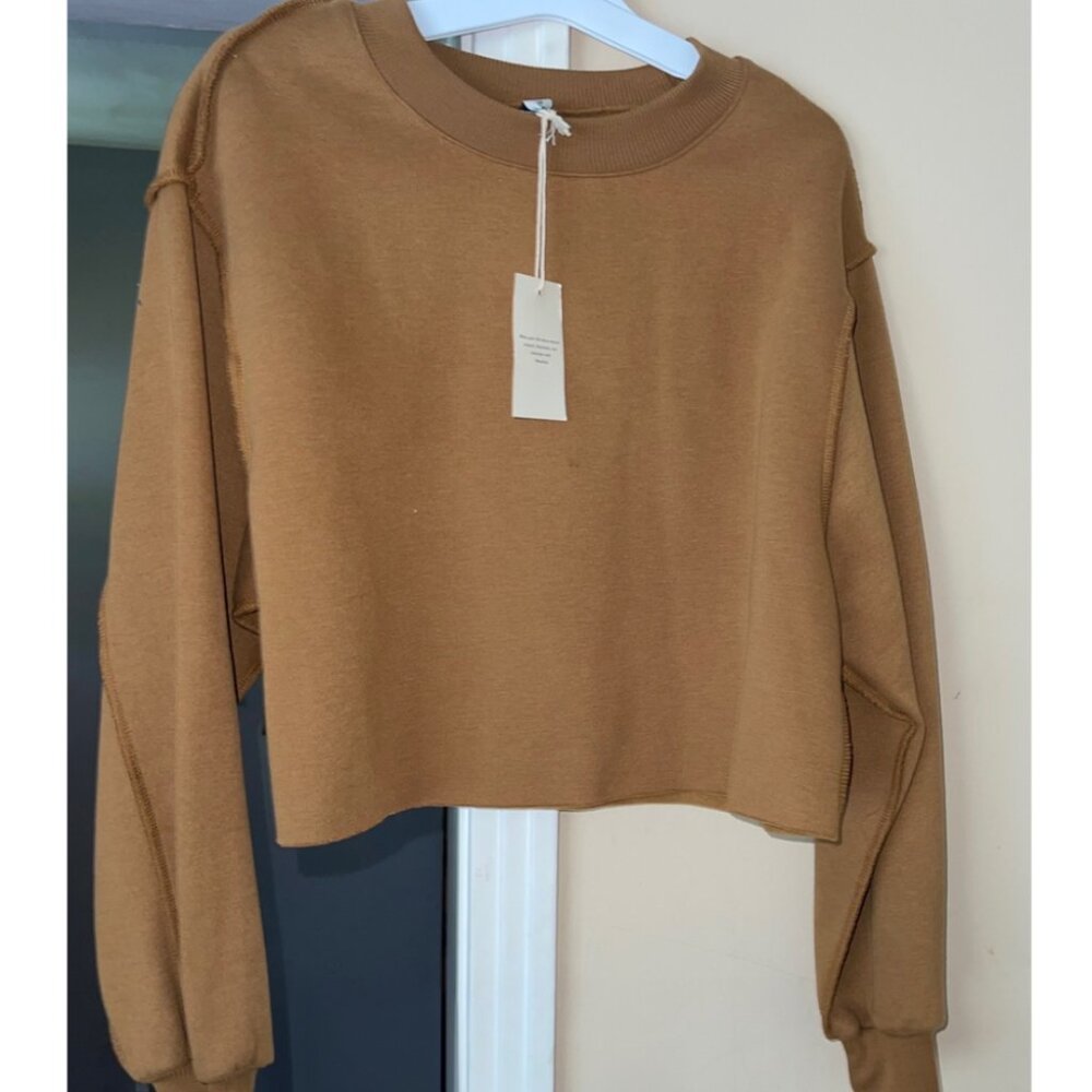 Cropped Oversized Sweatshirt